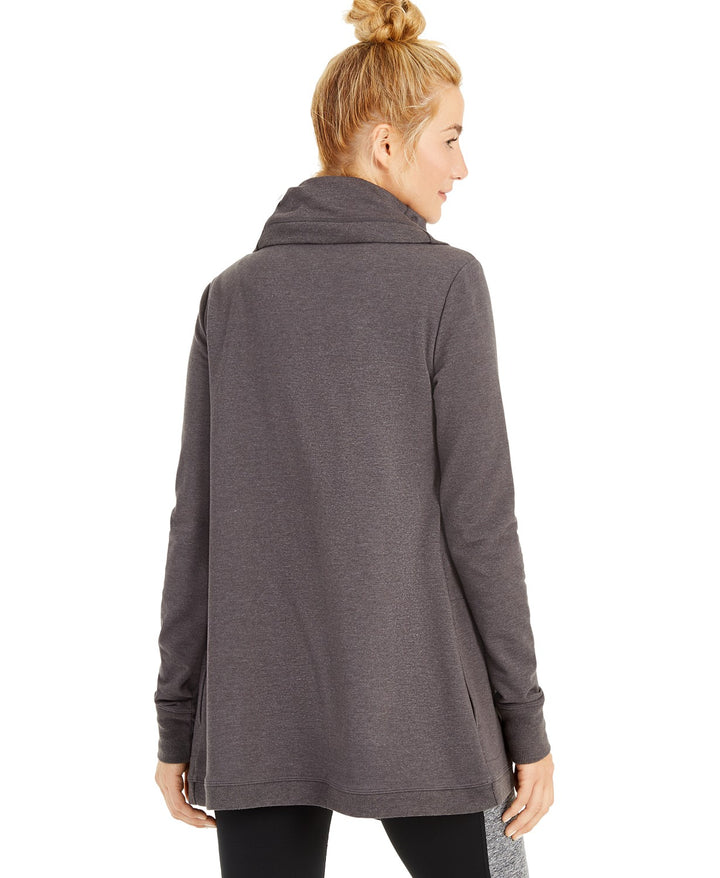 Ideology Womens Snap-front Wrap Sweatshirt