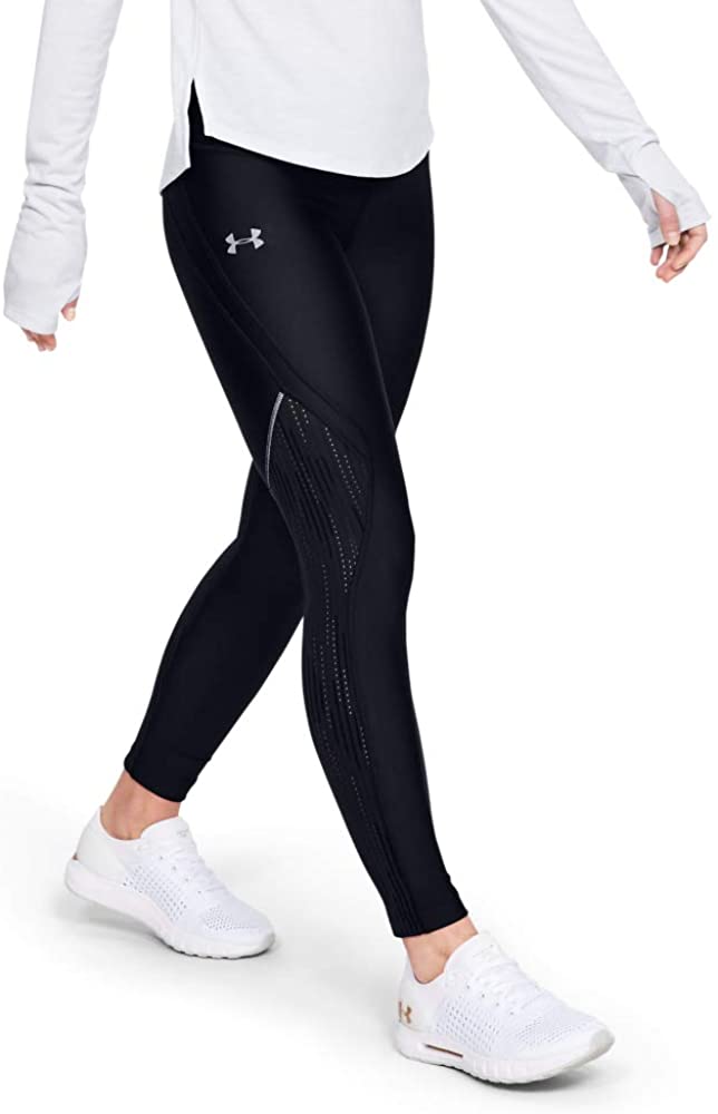 Under Armour Womens Armour Fly Fast Glare Raised Thread Running Crop Leggings