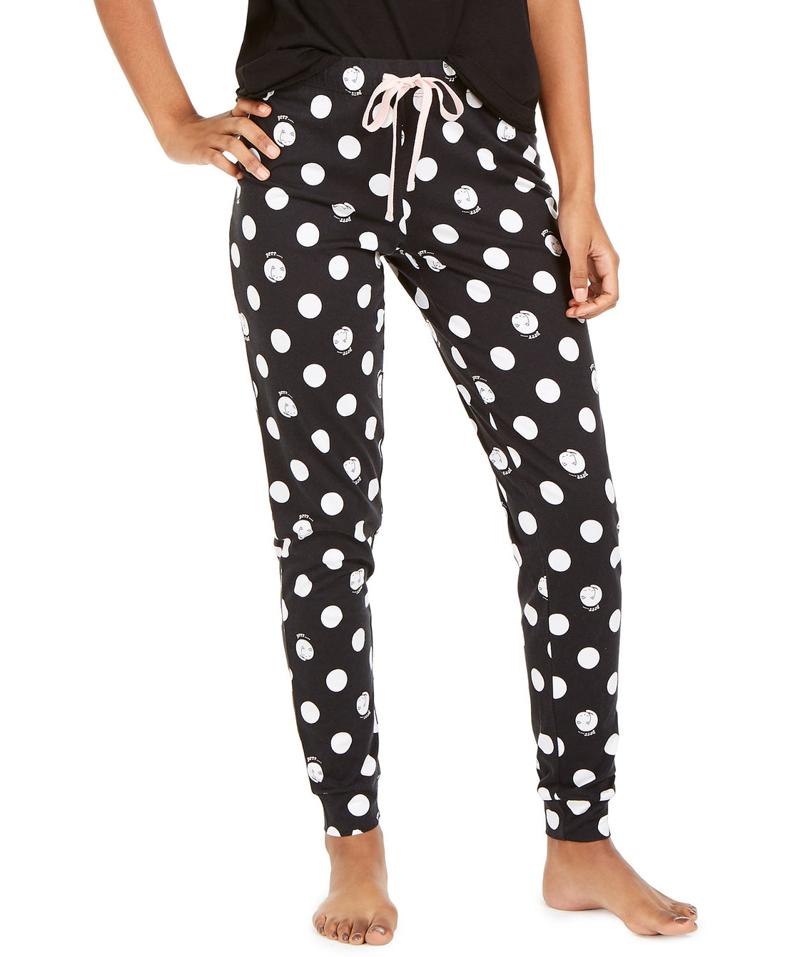 Jenni Womens Printed Pajama Jogger Pants