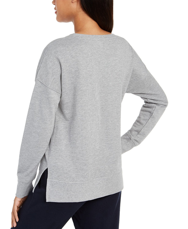 Tommy Hilfiger Womens Long Sleeve Pullover Sweatshirt Top