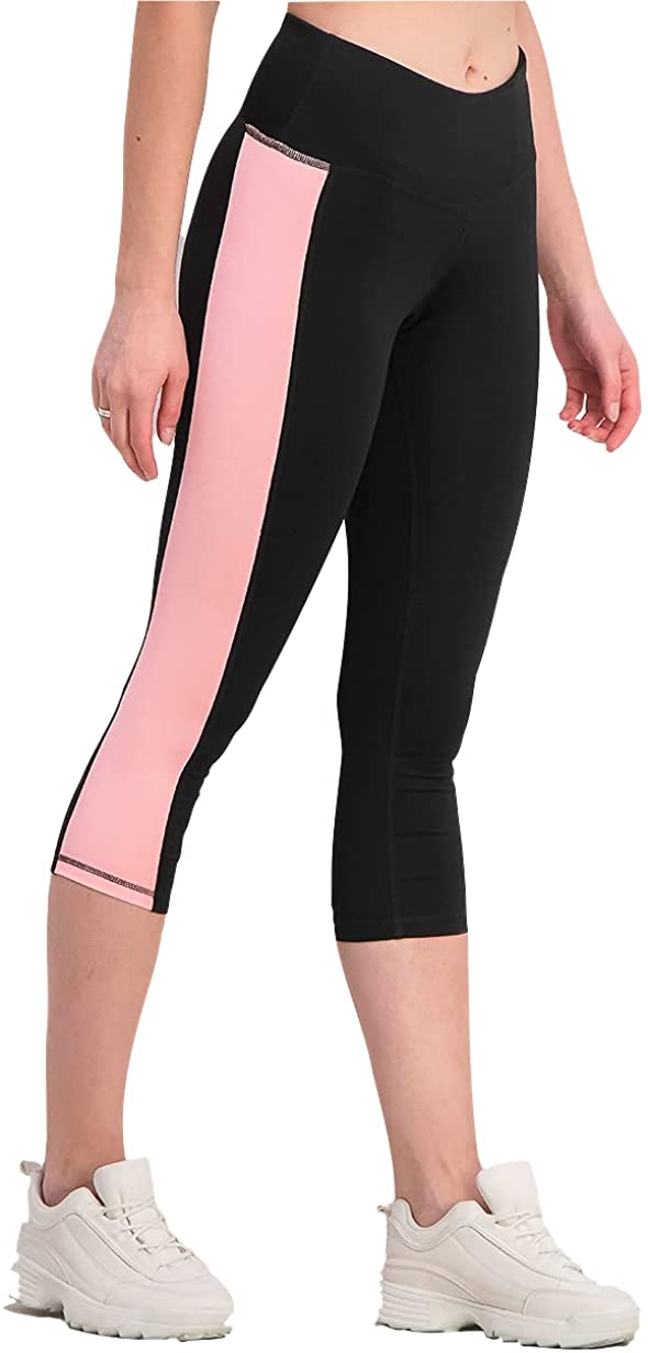 Ideology Womens Colorblocked Cropped Leggings