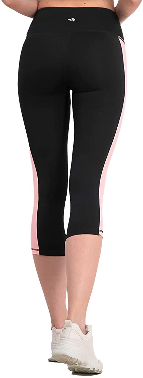 Ideology Womens Colorblocked Cropped Leggings