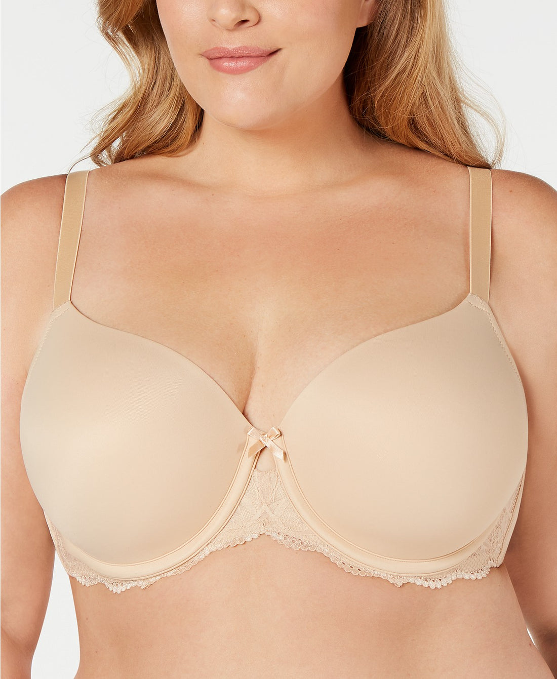 Inc International Concepts Womens Plus Size Lace-trim Balconette Bra