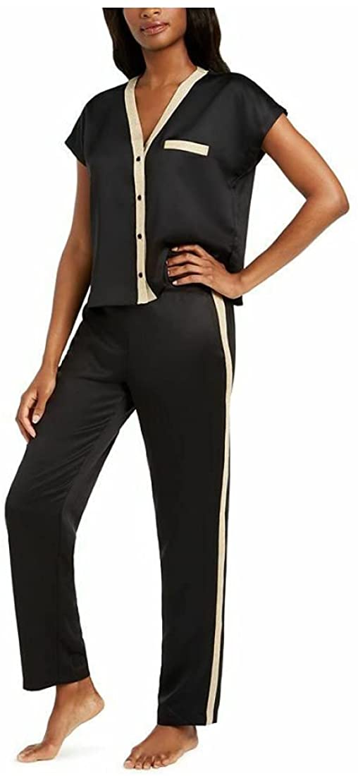 Inc International Concepts Womens Metallic-trim Pajama Set