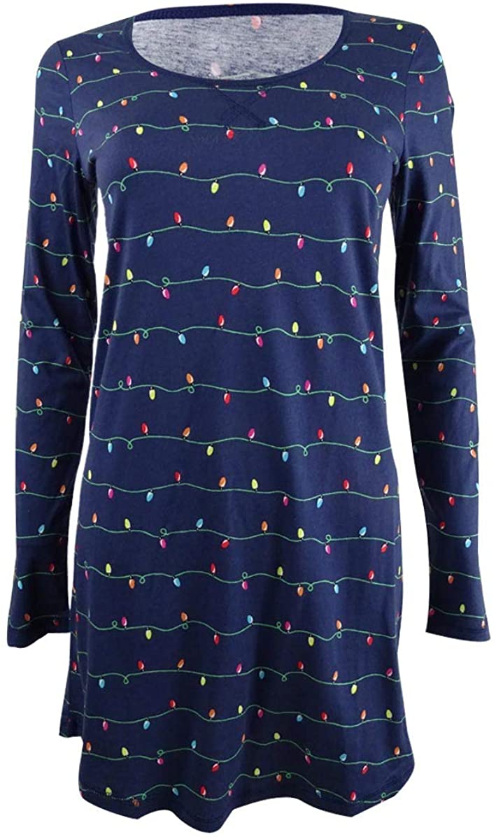 Jenni Womens Printed Sleepshirt And Sock Set