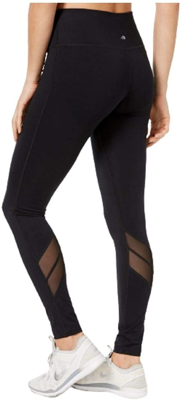 Ideology Womens Mesh-trimmed Leggings