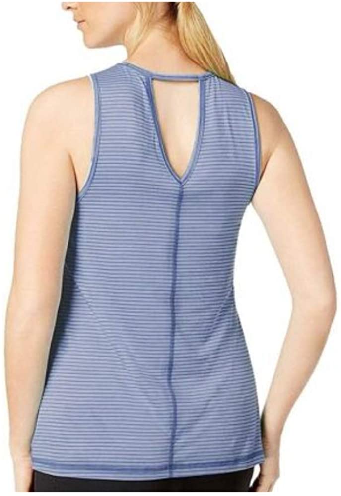 Ideology Womens Striped Fitness Tank Top