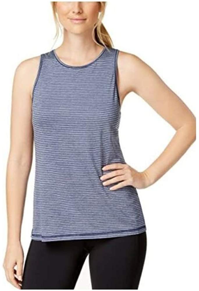 Ideology Womens Striped Fitness Tank Top