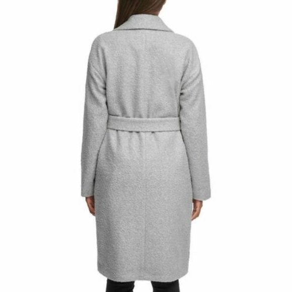 Kenneth Cole Womens Boucle Wrap Coat