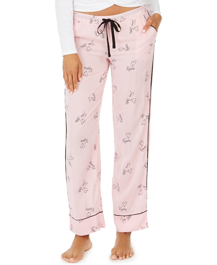 Jenni Womens Printed Drawstring Pajama Pants