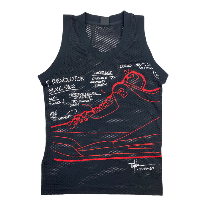 Jordan Mens Graphic Inspired By An Original Tinker Hatfield Sketch Tank Top