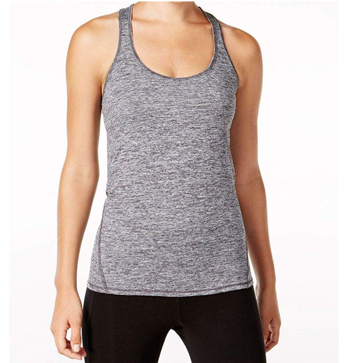 Ideology Womens Rapidry Heathered Racerback Performance Tank Top