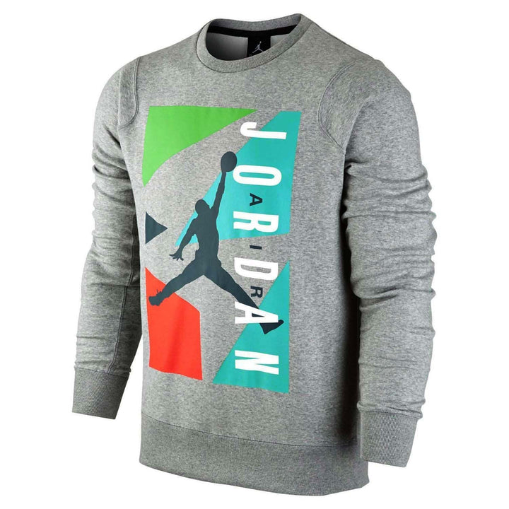 Jordan Mens Block Fleece Crewneck Sweatshirt