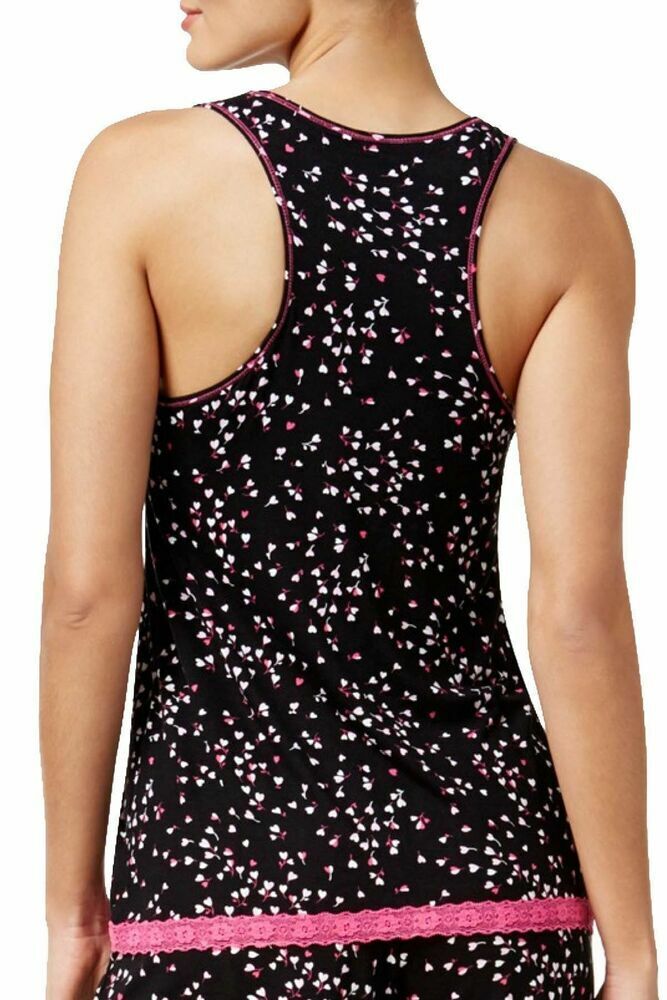 Jenni by Jennifer Moore Womens Sleepwear Printed Racerback Tank Top