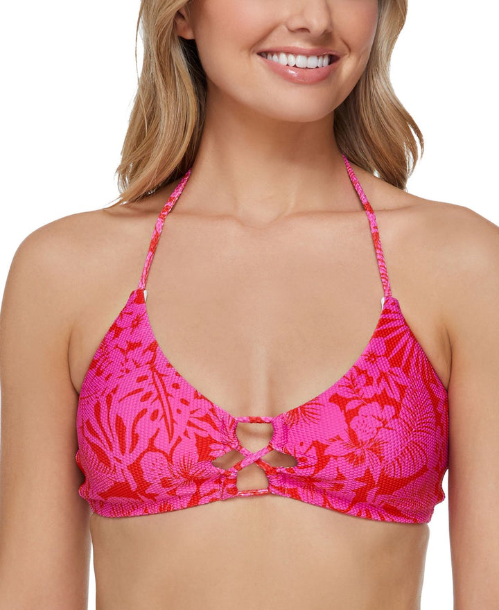 Raisins Juniors Making Waves Textured Costa Strappy Bikini Top