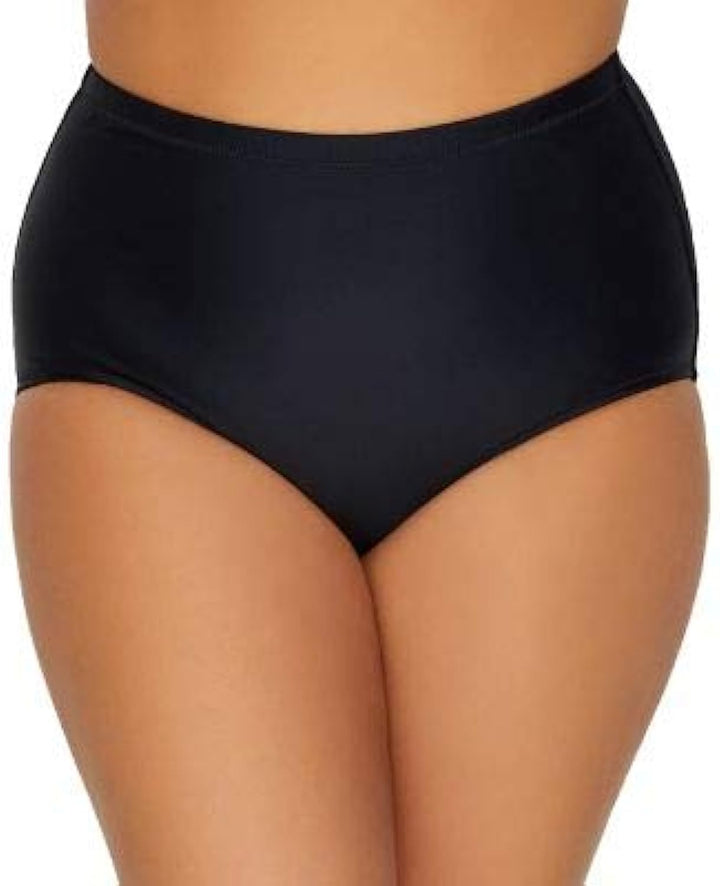 Raisins Curve Womens Trendy Plus Size Tummy Control Bikini Bottoms