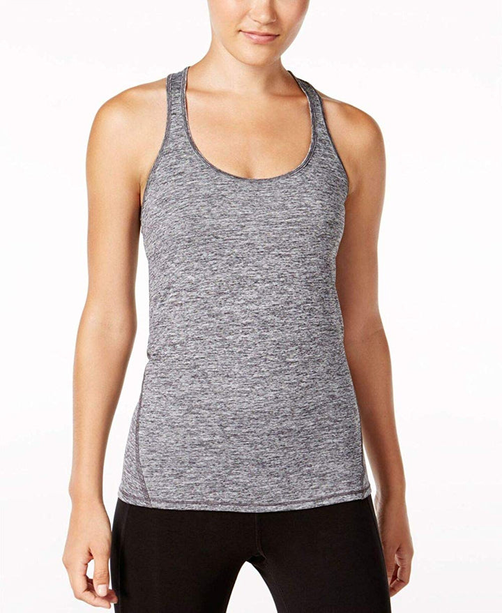 Ideology Womens Rapidry Heathered Racerback Tank Top