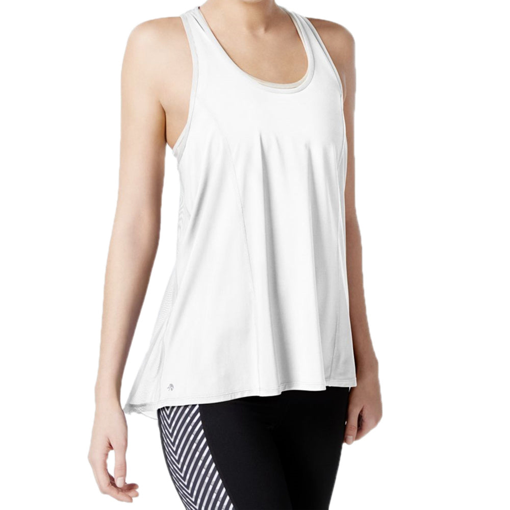 Ideology Womens Mesh Racerback Swing Tank Top