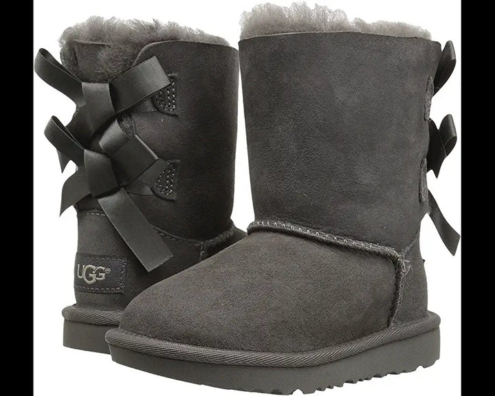 UGG Toddlers Bailey Bow II Boots Grey