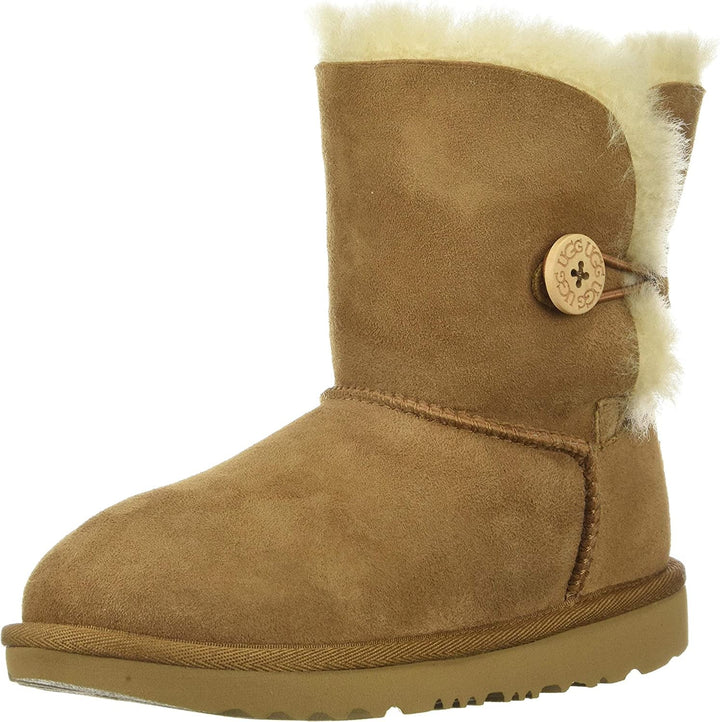 UGG Big Kids Bailey Button II Boots Chestnut