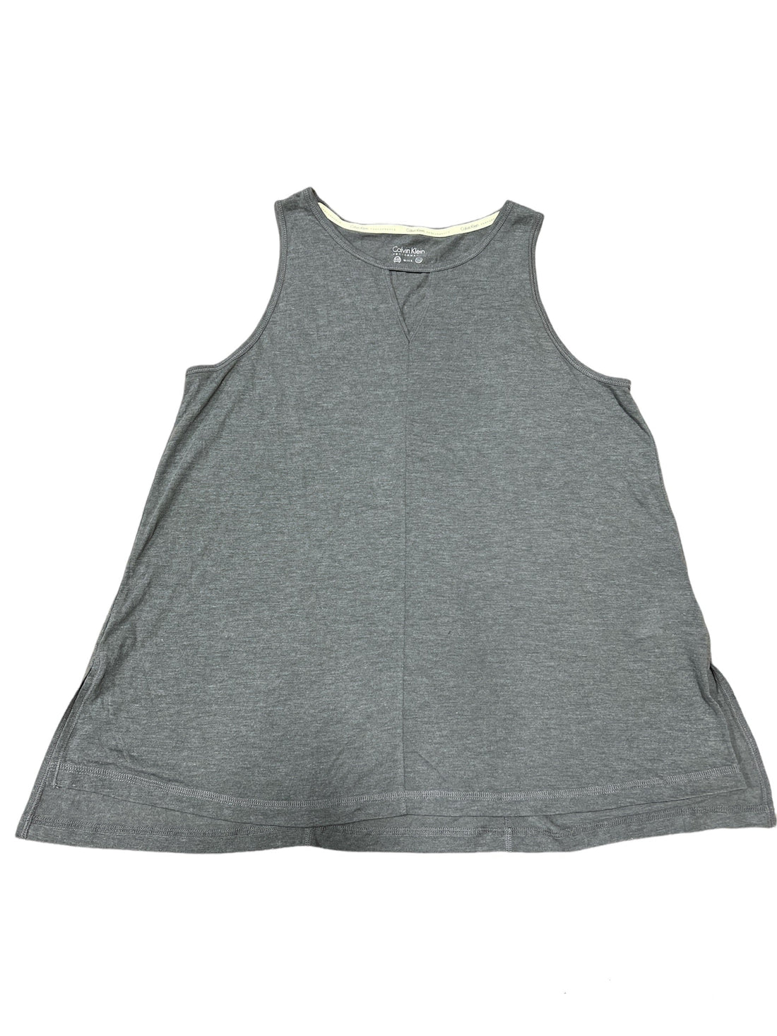 Calvin Klein Womens Epic Knit Cutout V Neck Tank Top