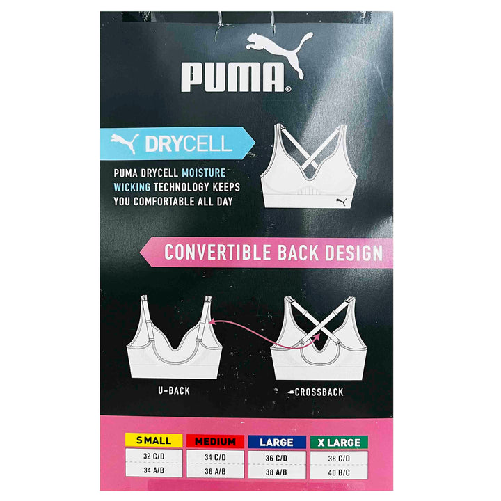 Puma Womens Seamless Sports Bra 2 Pack