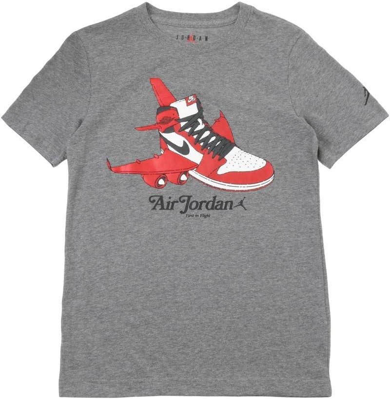 Jordan Aj1 Takeoff Boys Active Shirts & Tees Grey