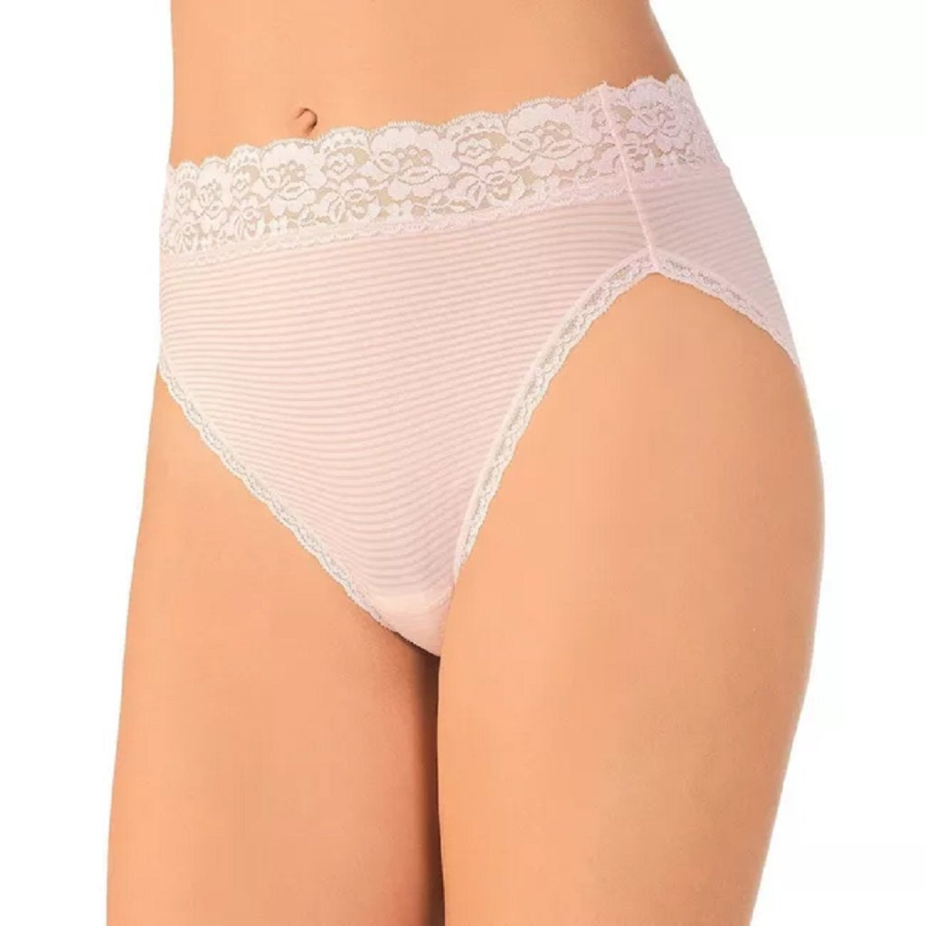 Vanity Fair Womens Flattering Lace Hi Cut Panty