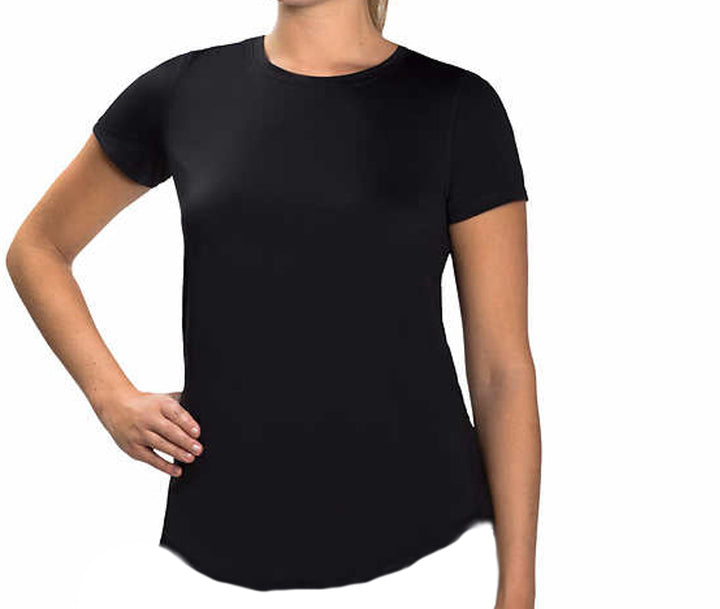 Kirkland Signature Womens Striped Active Yoga Tee