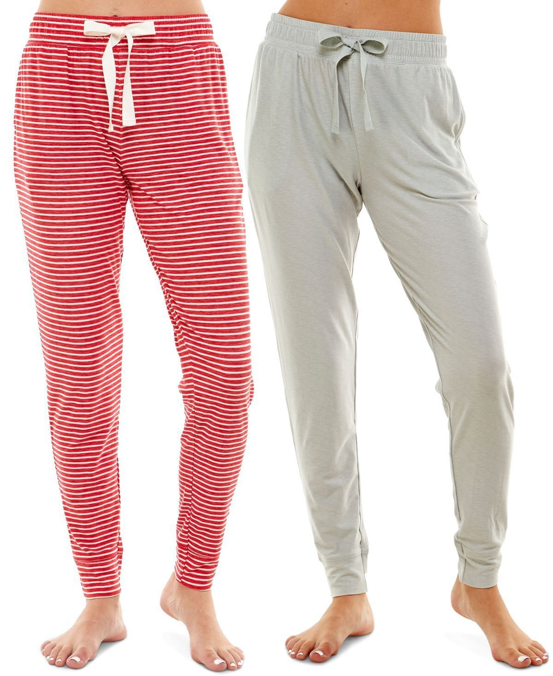 Roudelain Womens Ultra-Soft Jogger Pajama Bottoms, Set of 2