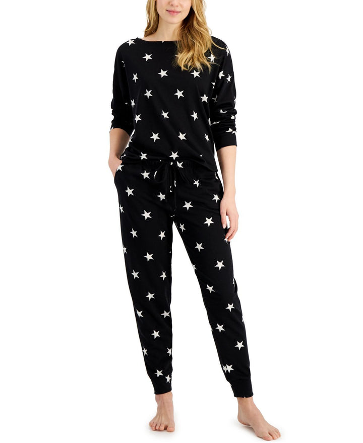 Jenni Womens Star-Print Lounge Set