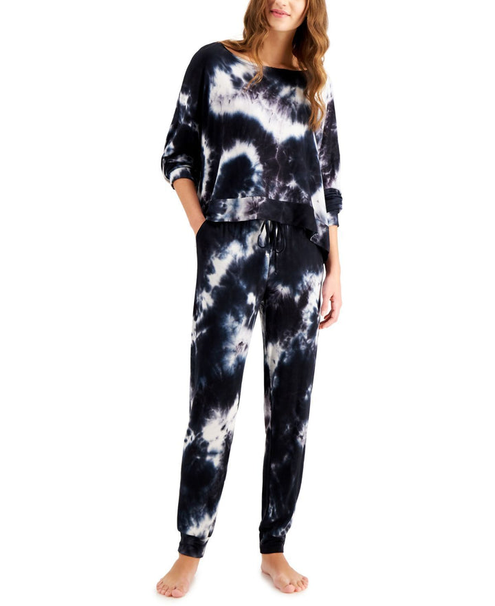 Jenni Womens Tie Dyed Loungewear Set