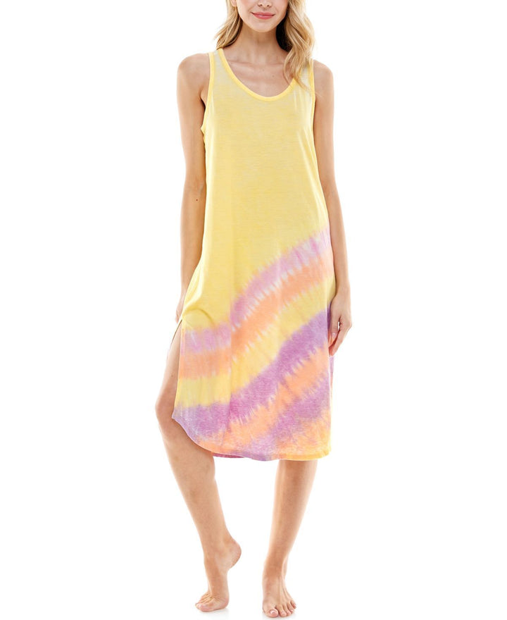 Roudelain Womens Tie Dyed Sleeveless Nightgown