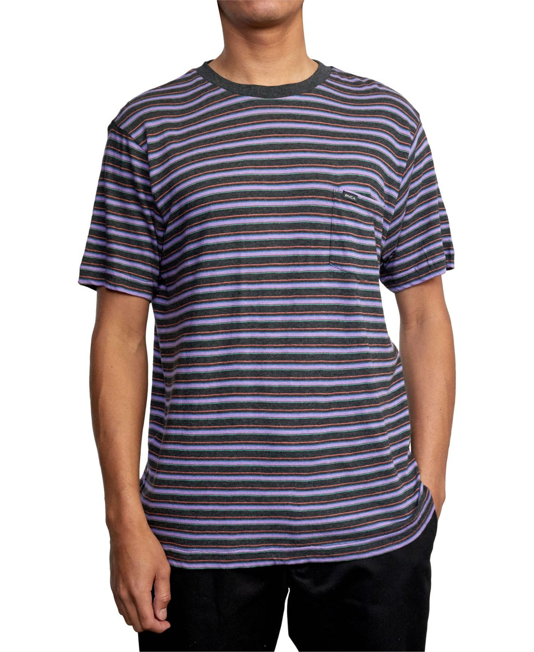 RVCA Mens Knit Crew Neck T-Shirt