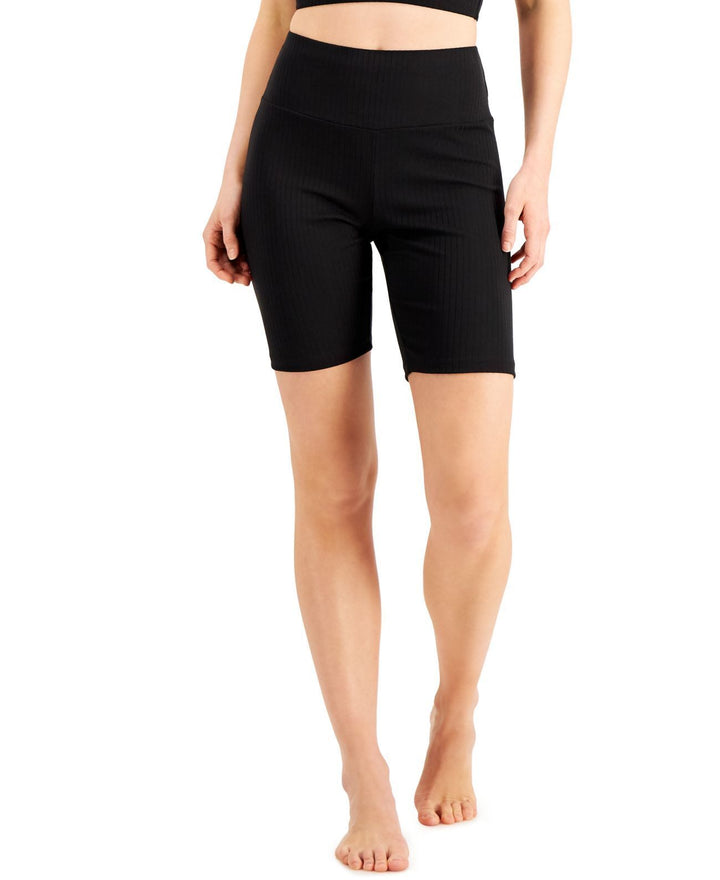 Jenni by Jennifer Moore Womens Sleepwear Ribbed Bike Shorts