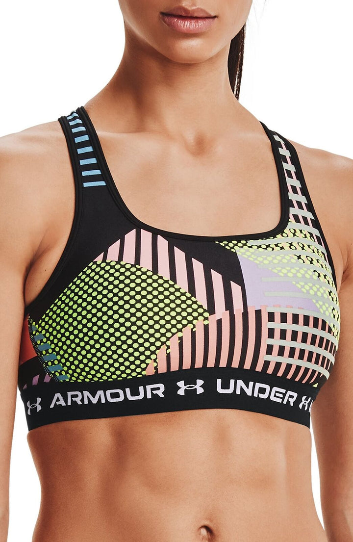 Under Armour Womens Activewear Print Cross Back Sports Bra