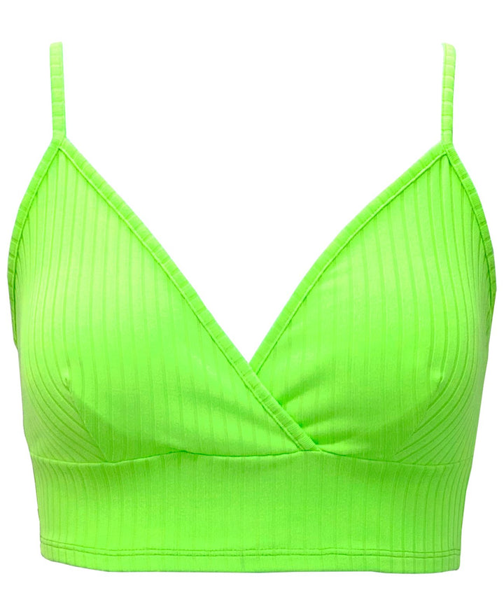 Jenni by Jennifer Moore Womens Ribbed Sleep Bralette