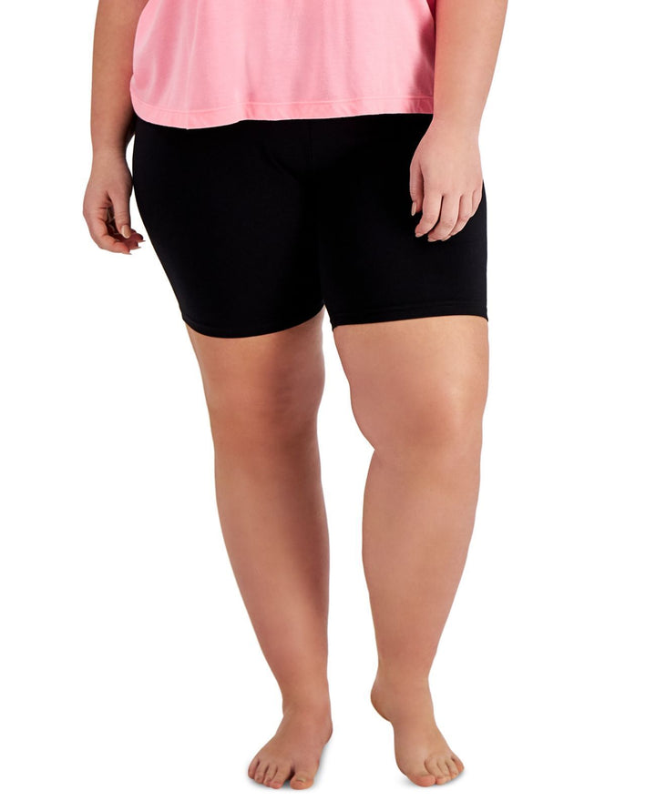 Jenni by Jennifer Moore Womens Plus Size Bike Shorts