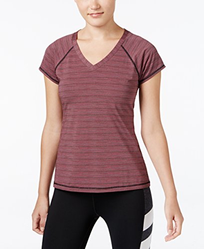 Ideology Womens Striped V-Neck Top