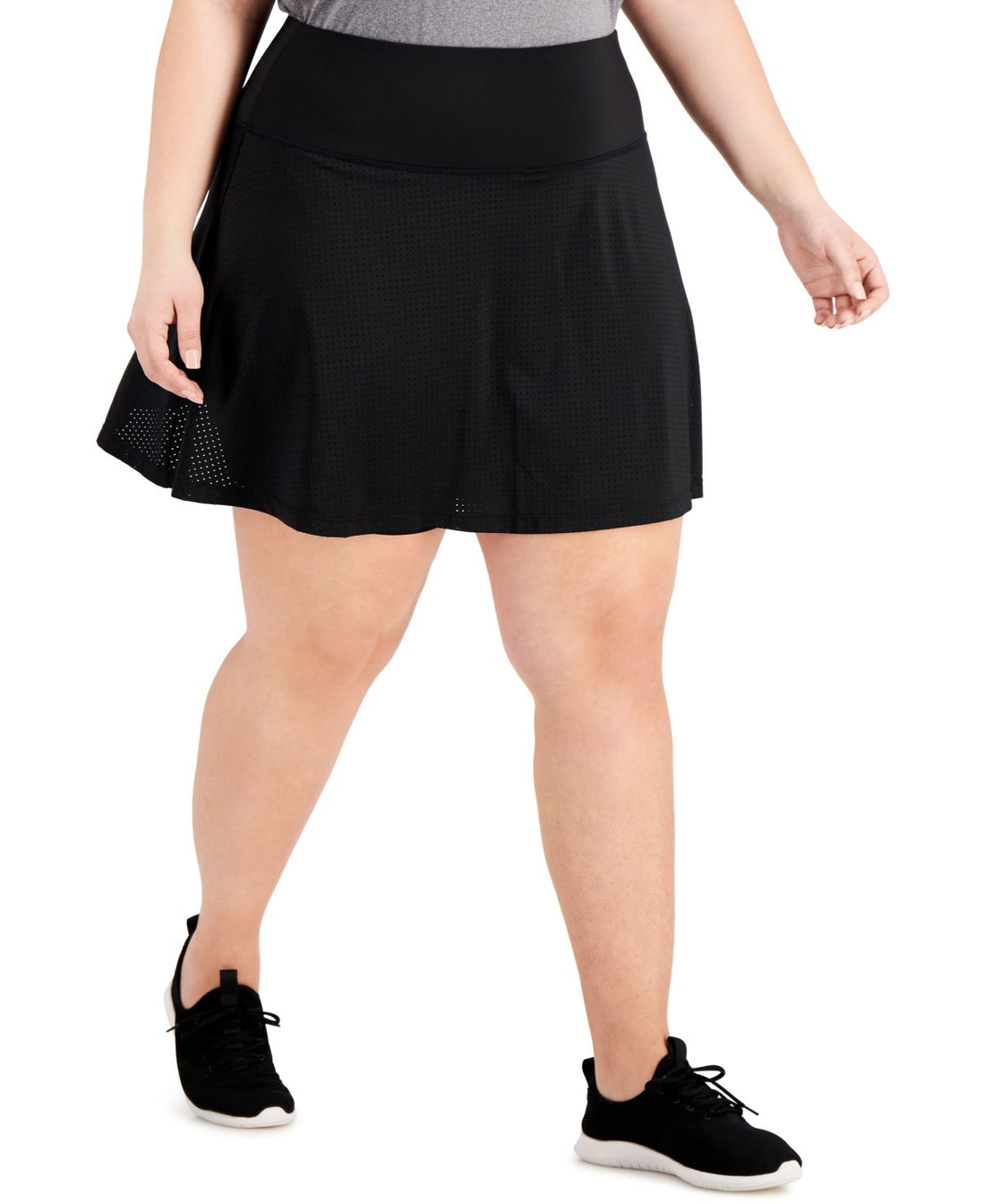 allbrand365 designer Womens Activewear Plus Size Perforated Skort