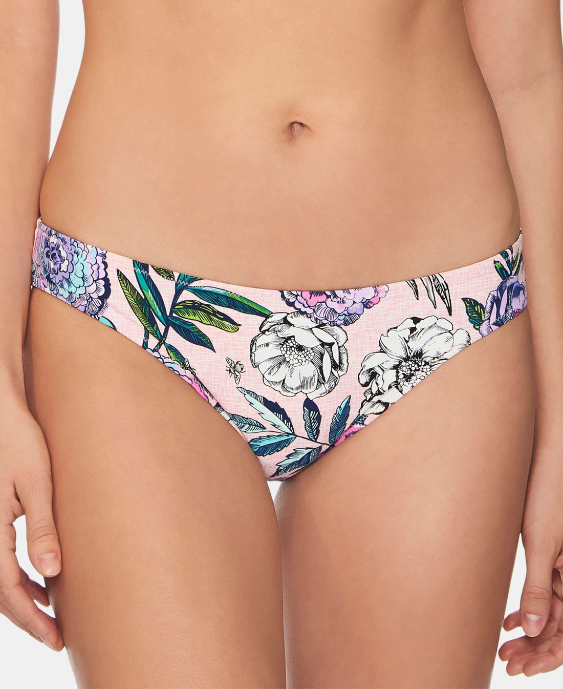 Vera Bradley Womens Meadow Ella Printed Cheeky Bikini Bottoms