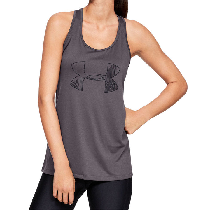 Under Armour Womens Activewear Petite Tech Graphic Tank Top