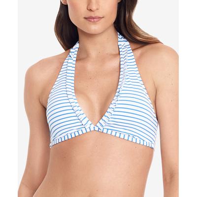 LAUREN RALPH LAUREN Womens Bengal Stripe Halter Bikini Top