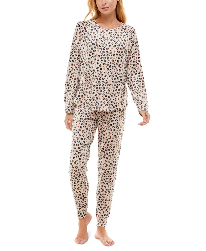 Roudelain Womens Sleepwear Fuzzy Luxe Lounge Set