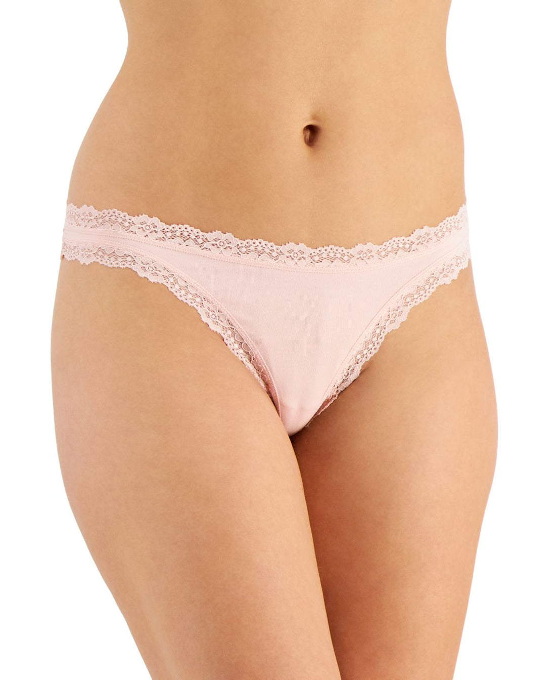 Jenni by Jennifer Moore Womens Lace-Trim Thong