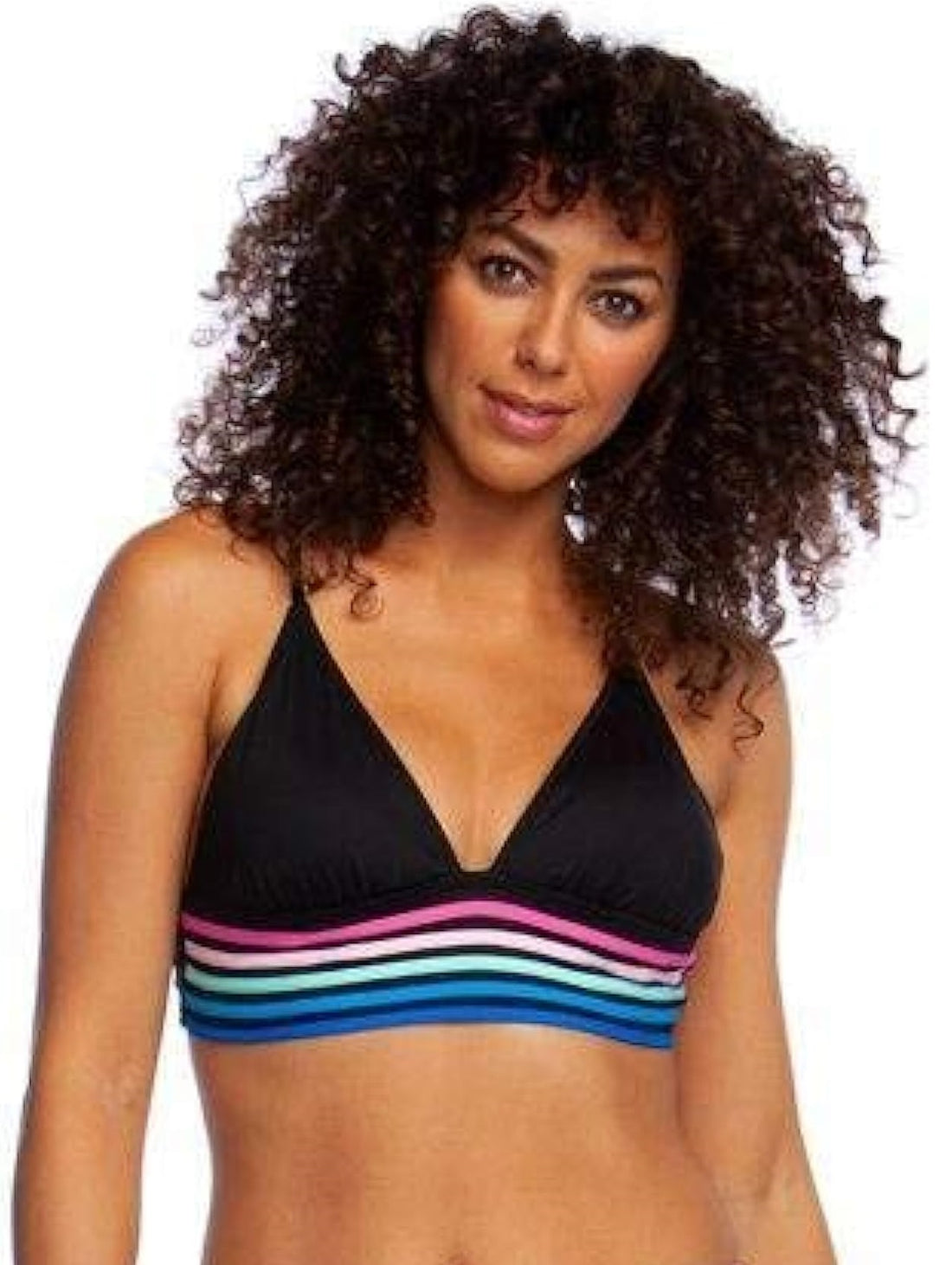 La Blanca Womens Spectrum Cross Back Triangle Bikini Top