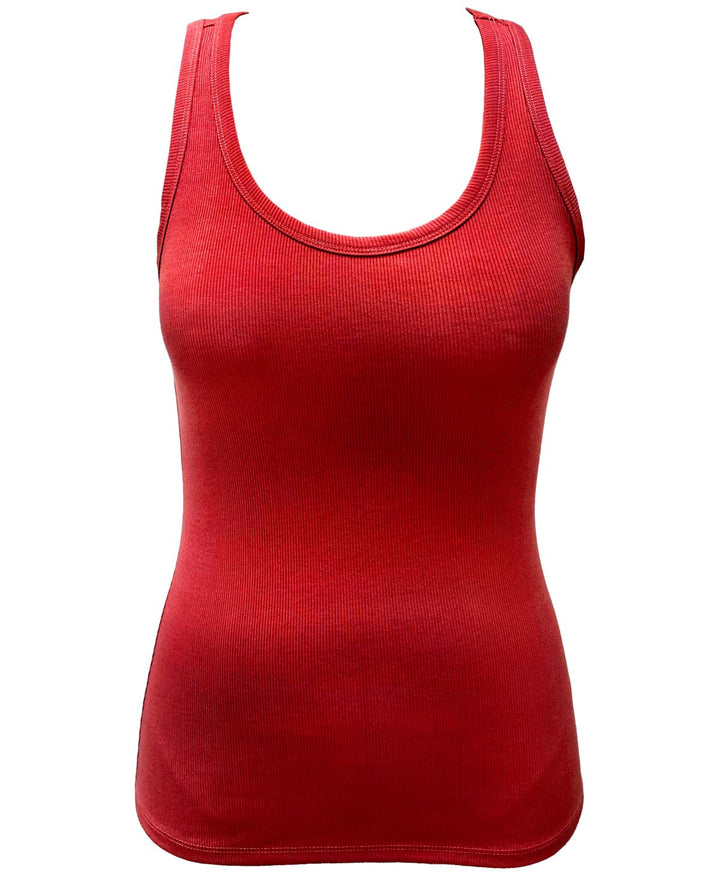 Jenni by Jennifer Moore Womens Solid Ribbed Tank Top