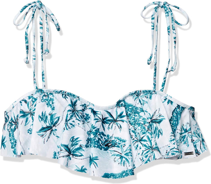 Volcom Juniors Printed Flounce Bikini Top