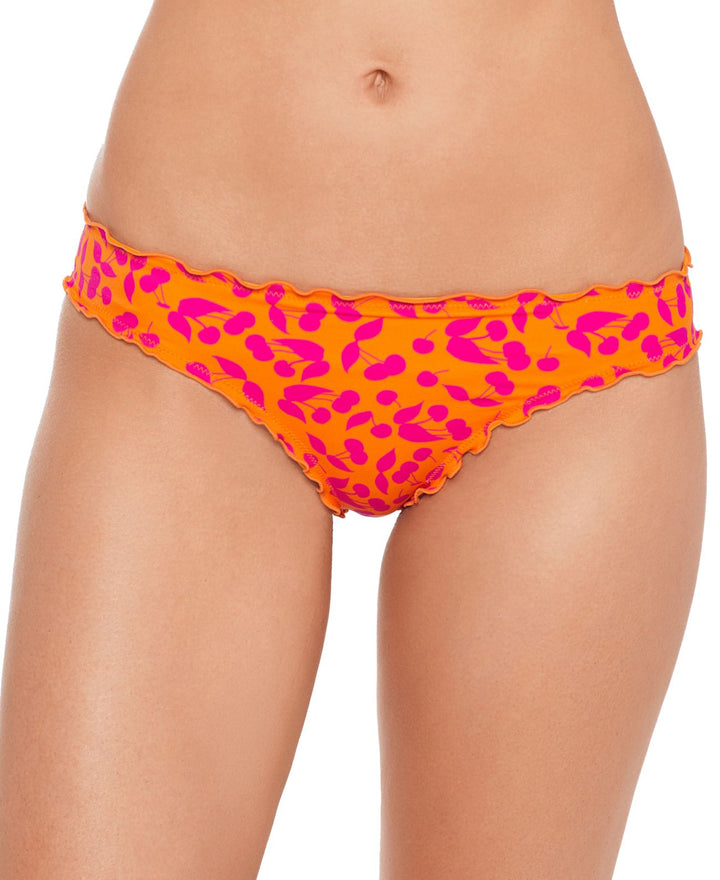 Salt + Cove Juniors Cherry on Top Printed Ruffled Hipster Bikini Bottoms