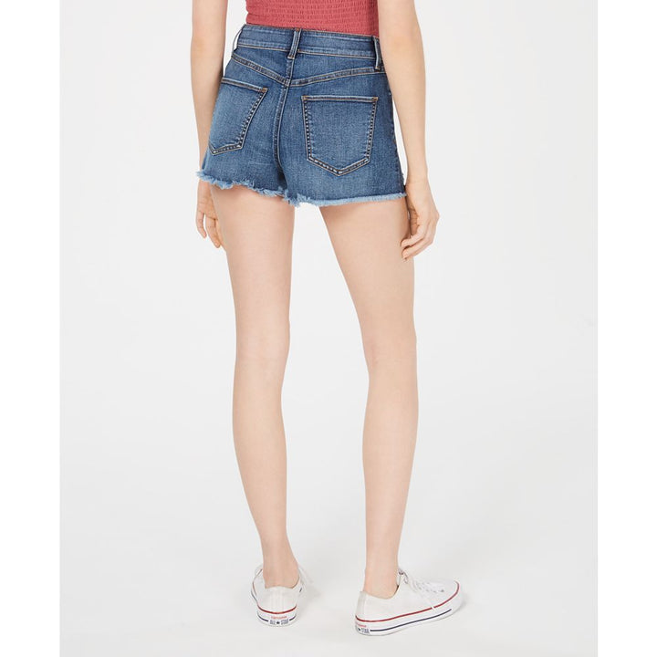 Rewash Juniors Ripped Frayed Denim Shorts